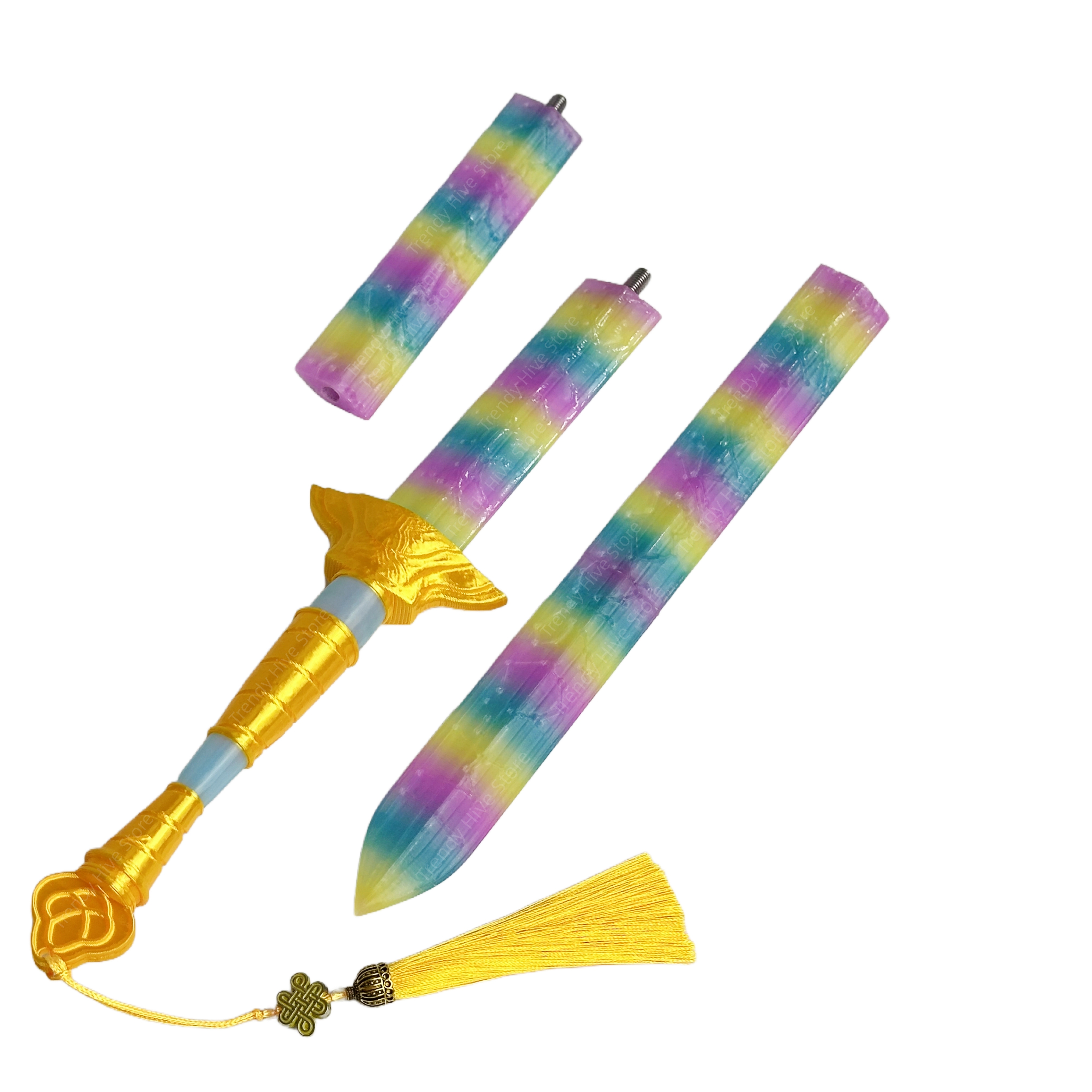 Girl Group Idol Cosplay Sword with Lights Sword Weapons Roleplay Props for Group Idol Halloween Carnival Costume Accessories