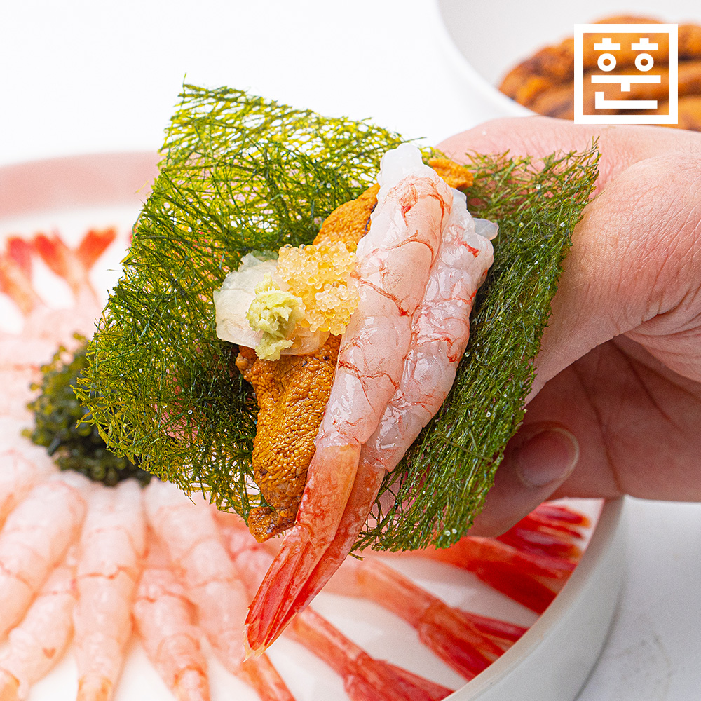 [훈훈수산] 단새우 우니(성게알) 감태 홈마카세 세트