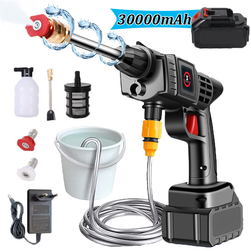 50Bar Cordless High Pressure Cleaner Washer Spray Water Gun Car Wash Pressure Water Cleaning Machine for Makita 21V Battery