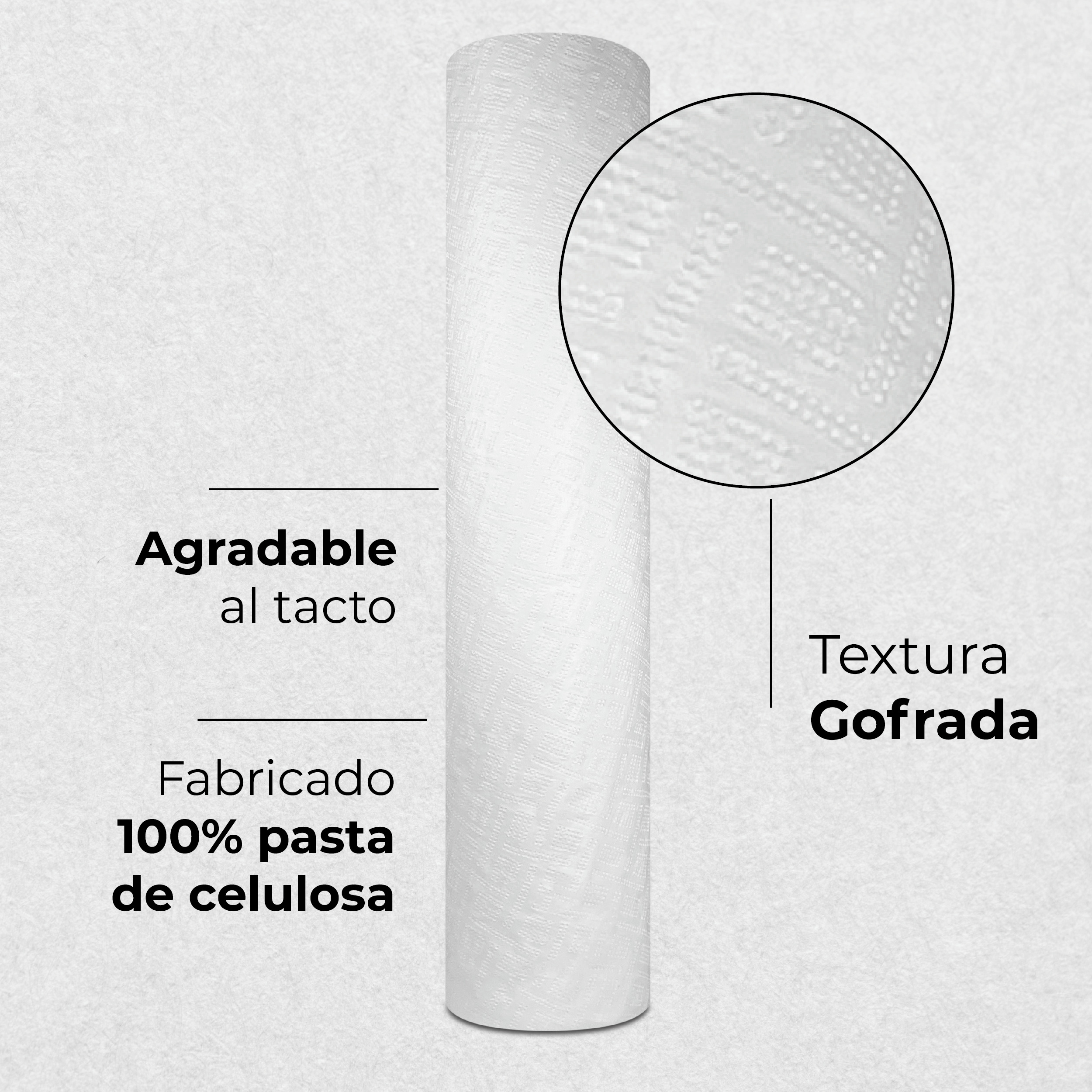 Papel Maca Massagem Dupla Camada, Pré-Cortado para 80 cm Rolls, 56 cm x 50 m
