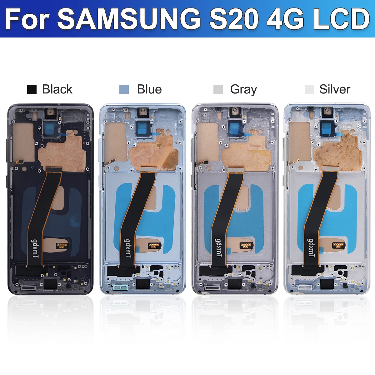 สําหรับ Samsung S20 หน้าจอสัมผัส G980 G980F G980F/DS จอแสดงผล LCD Touch Screen Digitizer เปลี่ยนกรอบ