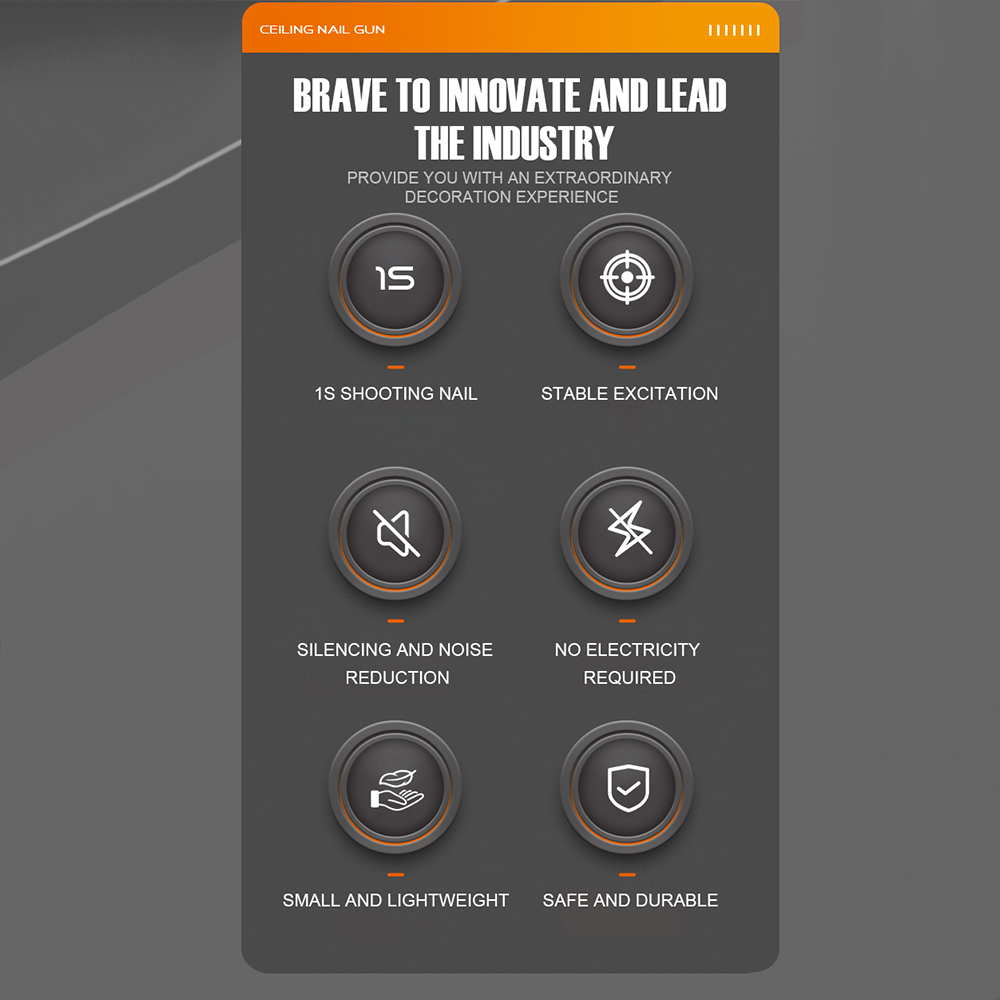 Mini pistolet à ongles en acier, pistolet à rivets manuel, mur en béton, plafond, ancre murale, dispositif de rainurage, fixation murale de la maison, outils de rivets