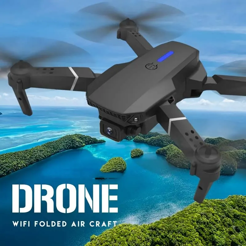 2025 E88 profesional gran angular RC Dron HD 4K modo de cámara helicóptero plegable avión Quadcopter Drone chico regalo Juguetes