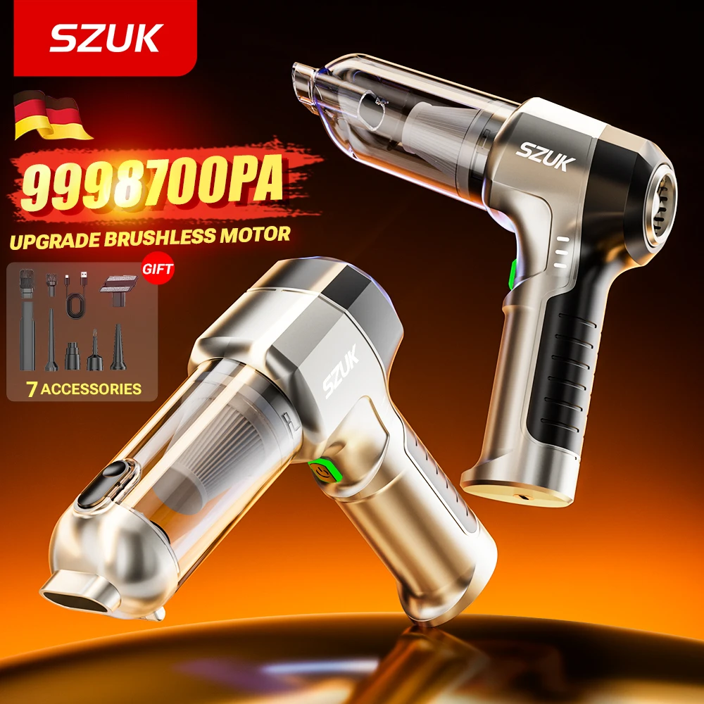 SZUK C017MAX aspiradora para coche,aspiradora inalámbrica alta potencia,mini aspiradora portátil,aspiradora sin cable multifunción,aspirador de mano potente,aspiradoras para el hogar