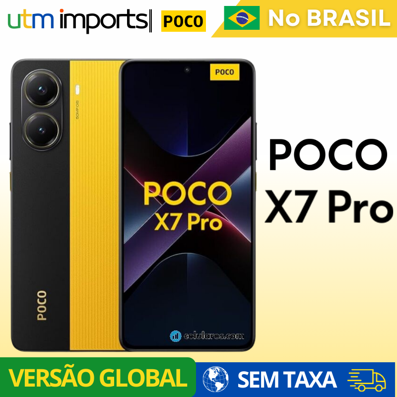 Xiaomi Poco X7 PRO, Versão Global, 5G, ROM Global, Estoque Local, 256gb, 512gb