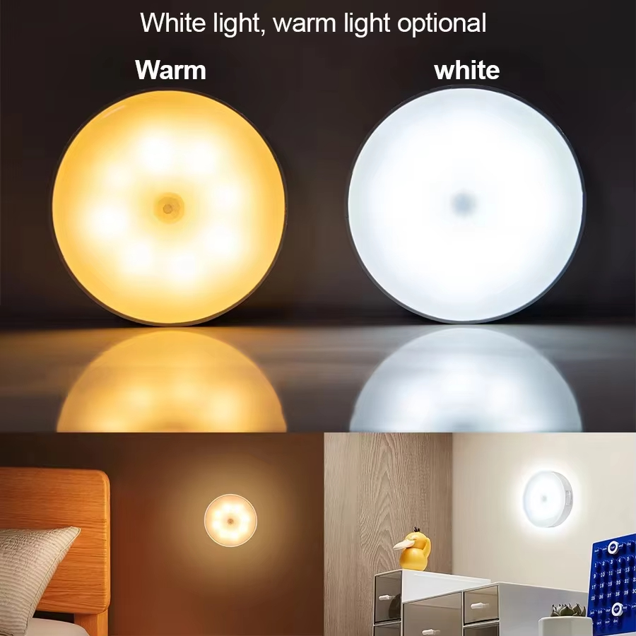 GGbingo HPH Wireless LED Night Light with Motion Sensor USB Rechargeable for Kitchen Cabinet Wardrobe Staircase Closet Lighting