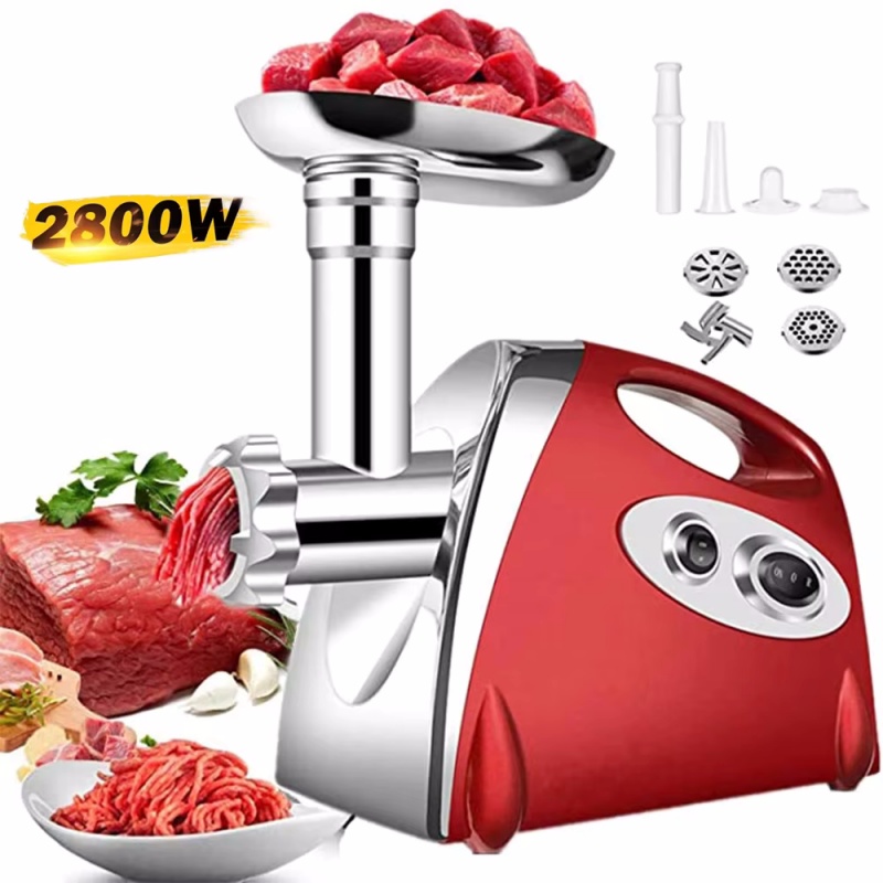 Aço inoxidável Elétrica Carne Chopper, Chopper Alimentos, Salsicha Farinha, asséptica, Max W RapDut