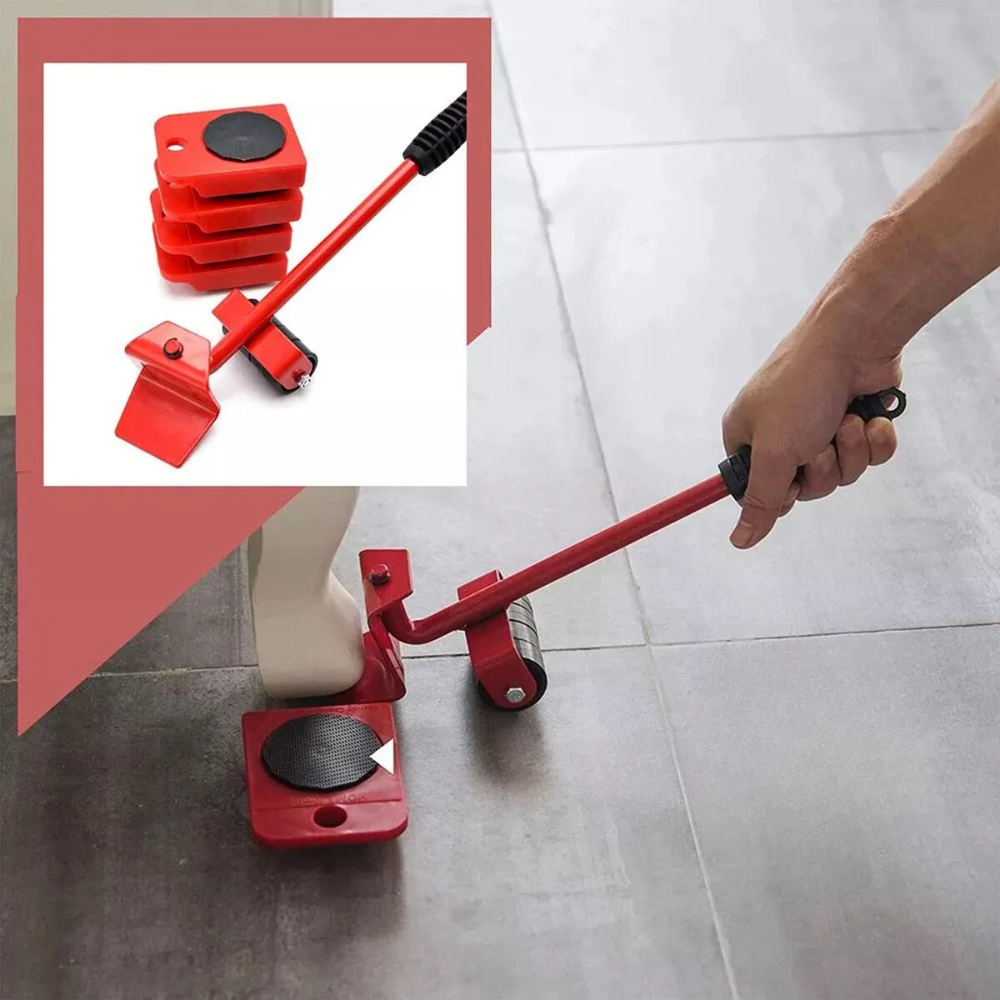 Suporte Movedor Rodinhas para Levantar e Mover Móveis e Transporte Lift Easy
