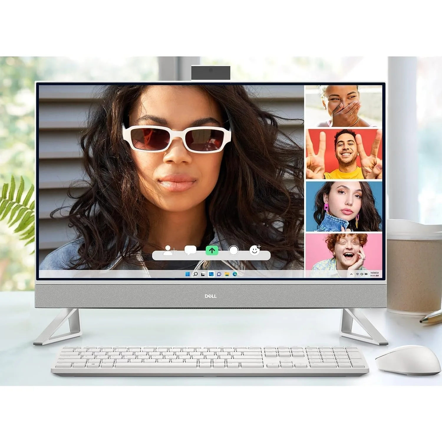Dell Inspiron 27" All-In-One Desktop,Intel Core 7-150U,64GB RAM,2TB SSD,‎NVIDIA GeForce MX570A,Windows 11,White
