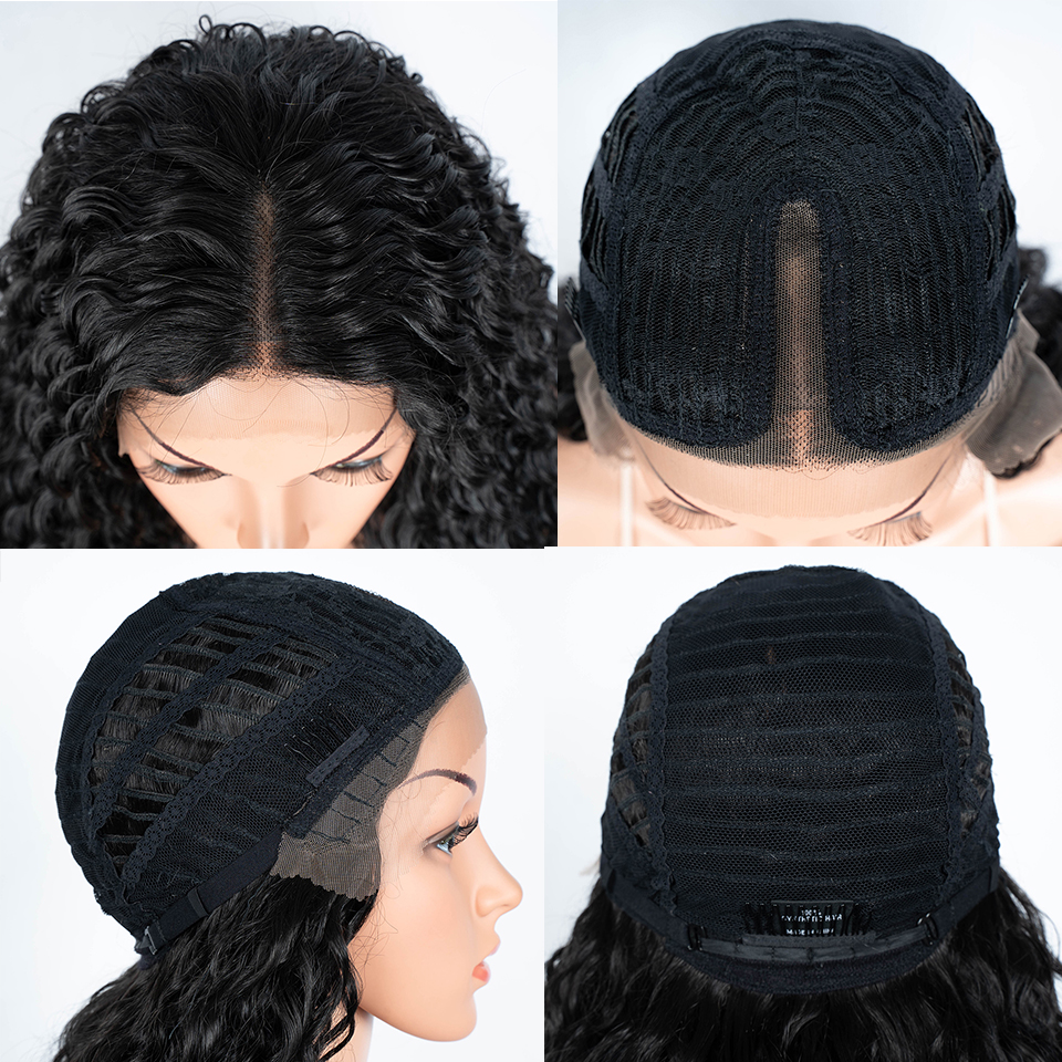 合成レースフロントウィッグ 30 インチロングカーリーヘアレースウィッグ女性のためのオンブルブラウン HD レースフロントコスプレウィッグ耐熱