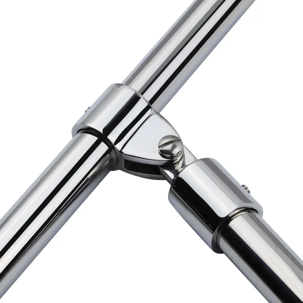 Barco Bimini Top Hardware Fitting, 316 Aço Inoxidável Slide Mandíbula, Tubo da luva, External Eye End Cap Canopy Tube, 22mm, 25mm, 32mm