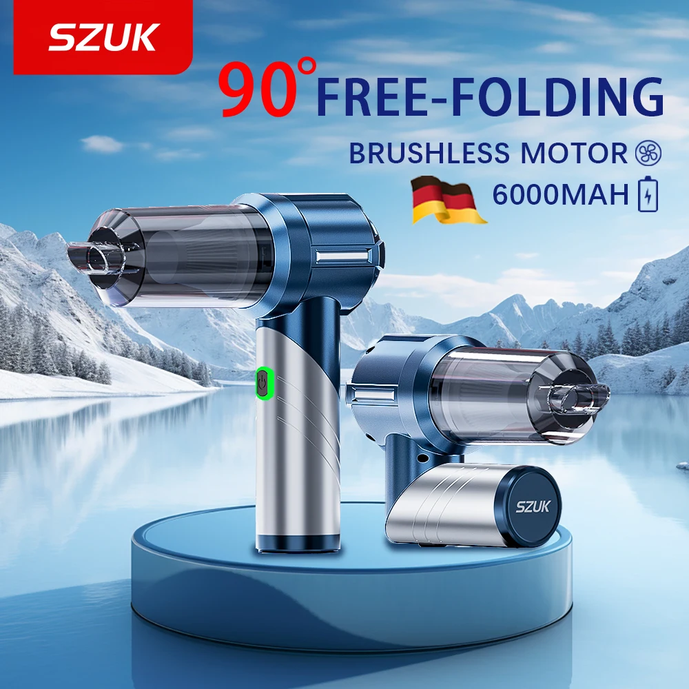 SZUK nuevo aspirador de coche plegable fuerte succión portátil aspirador de mano inalámbrico potente Mini aspirador de coche aspiradora para coche aspiradorá de mano aspirador de mano potente aspiradora de mano