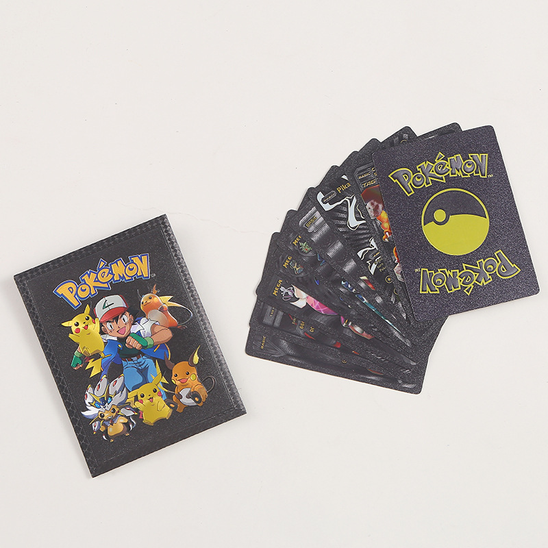 Carte dorée Pokemon Pikachu VMAX GX EX V, cartes argentées, angielski, hiszpański, Charizard Arceus, kolekcja rzadkich Pokémonów, carte