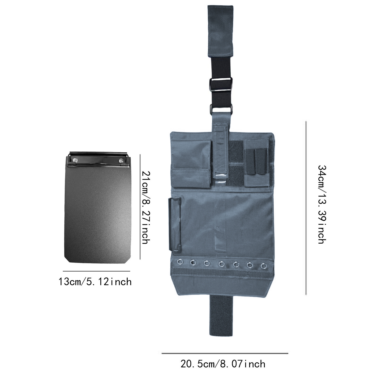 Joelheira piloto de alta qualidade, tecido oxford com alça ajustável, placa de perna de aviação, ergonômica, facilidade de uso, alça ajustável