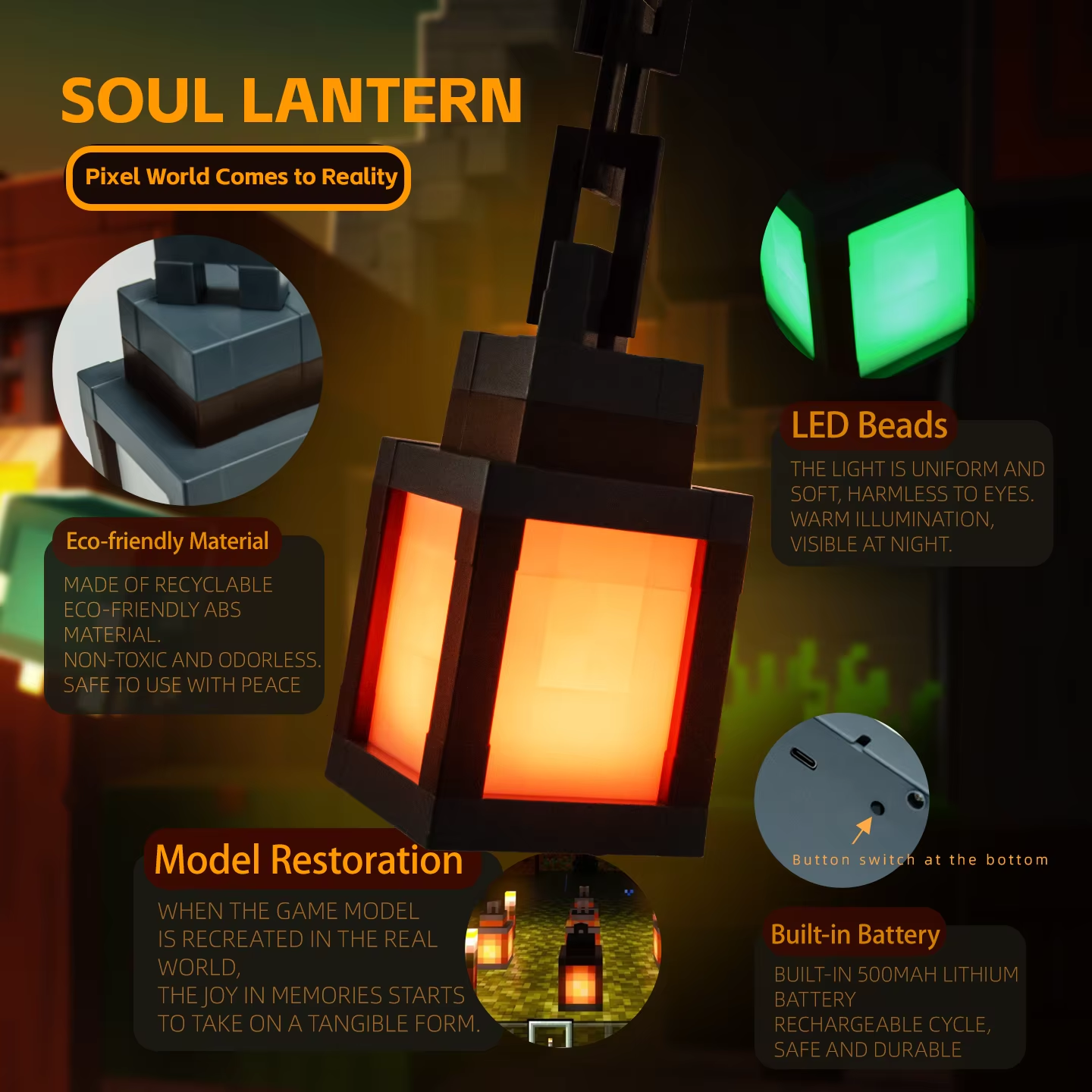 Myworld pixel estilo parede luz noturna usb lustre criativo controle remoto 16 cores para o quarto atmosfera decorativa luz