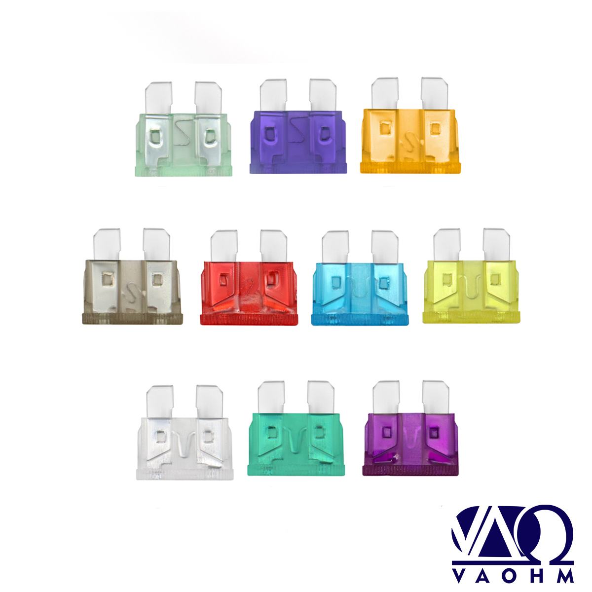 10PCS Auto Blade Typ Medium Auto Sicherungen 3A 5A 7,5A 10A 15A 20A 25A 30A 35A 40A