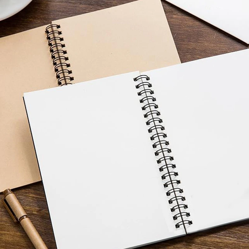 Stone go Softcover Spiral Notebook natürliche umwelt freundliche Skizzenbuch block Notizblock ungefütterte Kraft papier hülle