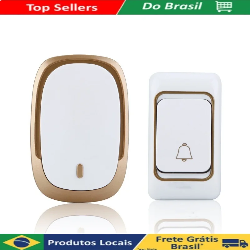 Campainha Residencial Sem Fio 32 Toques Design Elegante Bivolt 110/220