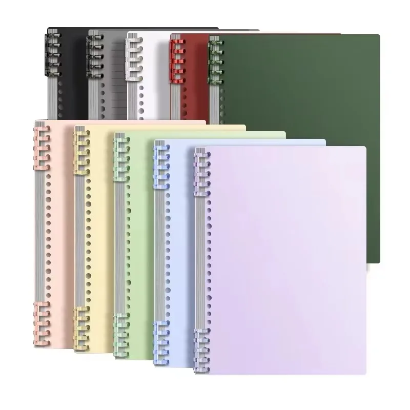 Notebook B5 60 fogli sostituibili ricarica fogli sciolti raccoglitore a spirale indice carta scrittura libro di cancelleria per materiale scolastico per ufficio