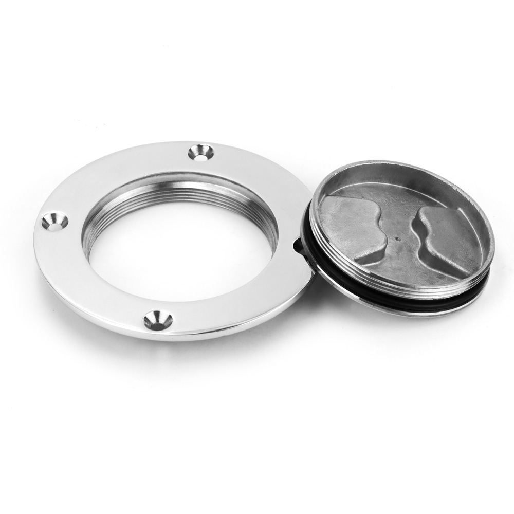 Placa de inspeção de deck de barco, 3/4/5/6 polegadas, aço inoxidável 316, tampa redonda de escotilha de acesso para iate marinho