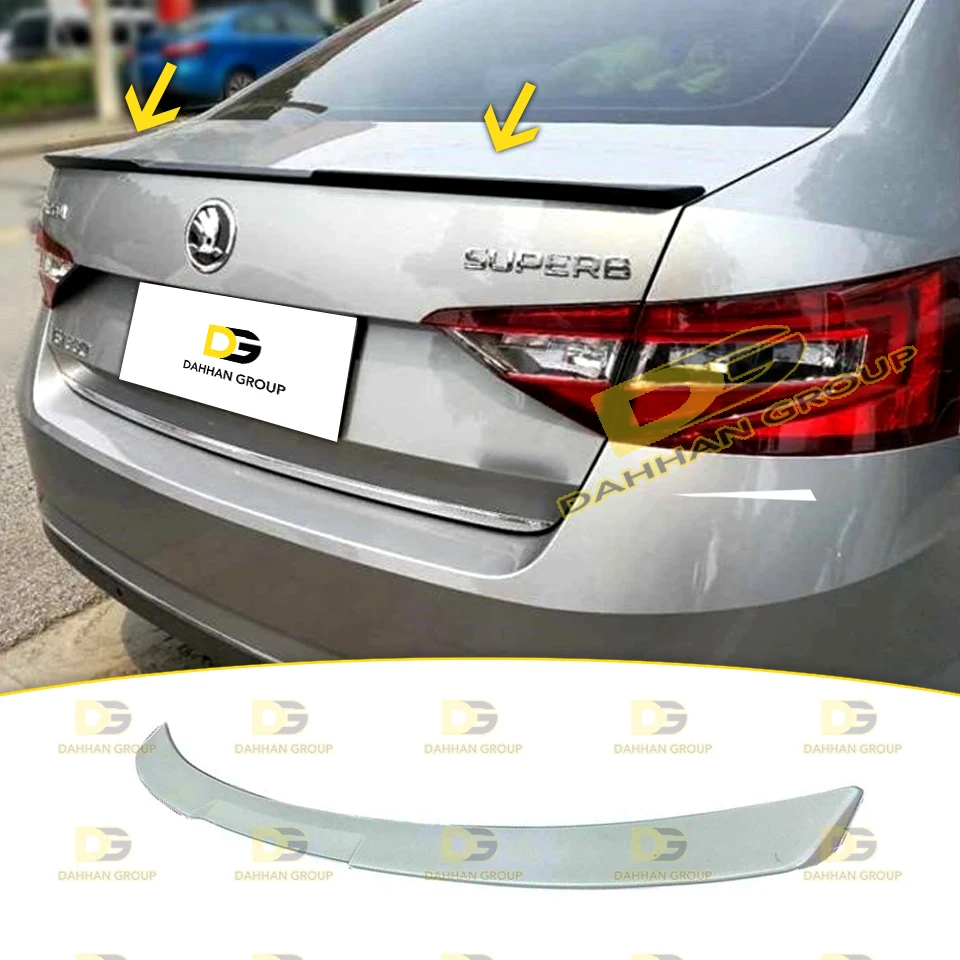 Alerón trasero para maletero estilo Skoda SuperB MK3 2015 - up M4 F80 vRS, alerón para maletero, superficie en bruto o pintada, plástico ABS de alta calidad
