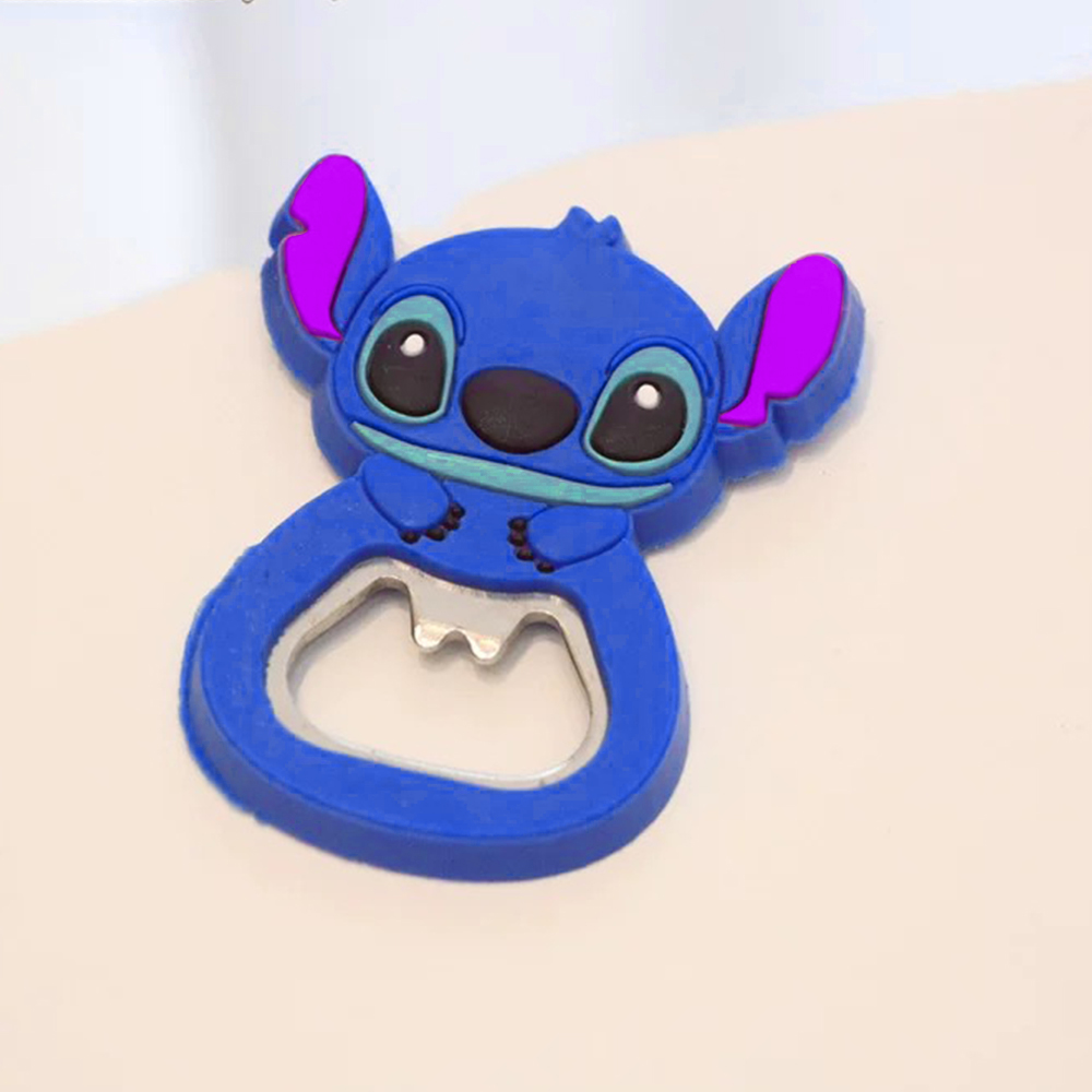 MINISO Kawaii Disney Stitch Flaschenöffner Lilo & Stitch Peripherer Kühlschrankmagnet Cartoon Multifunktionaler Bierflaschenöffner