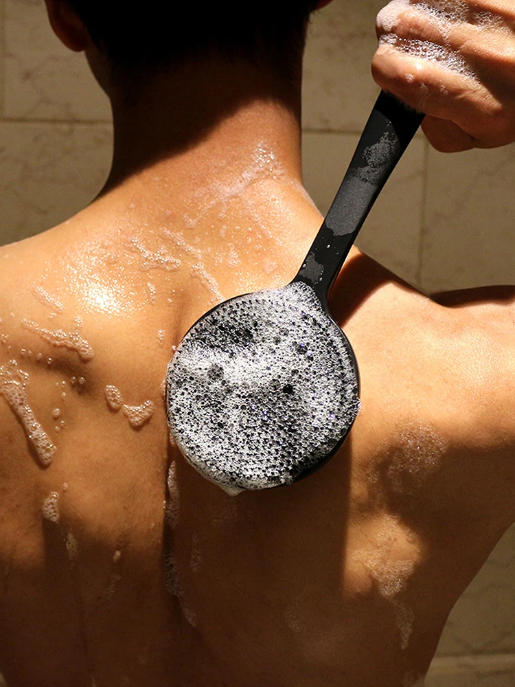 Soft Body Scrubber อาบน้ํา Exfoliating Scrubs ยาวแปรงอาบน้ํา Exfoliator เครื่องนวดผิวแปรงทําความสะอาดอุปกรณ์ห้องน้ํา