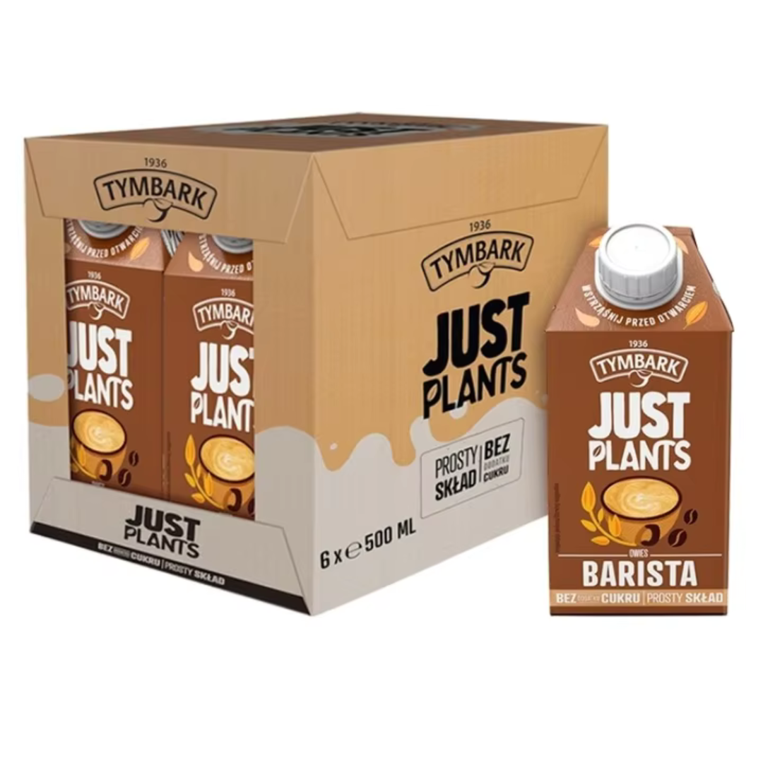 Tymbark Just Plants Napój owies barista 500 ml x 6 sztuk