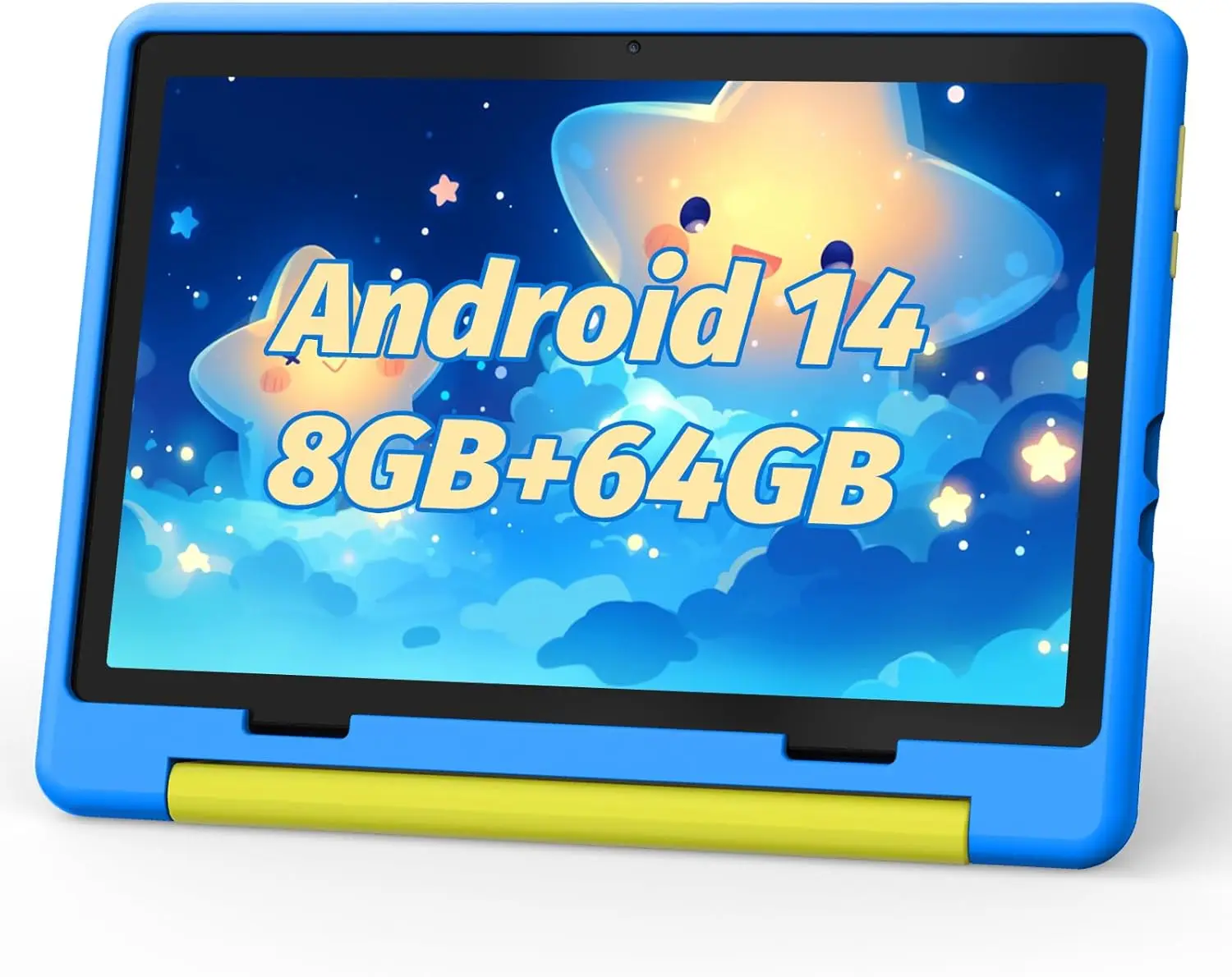 KT1016 Tableta Android 14 para niños 10 pulgadas Octa-Core 8 GB RAM 64 GB Almacenamiento 1 TB Control parental expandible Preinstalado KIDOZ