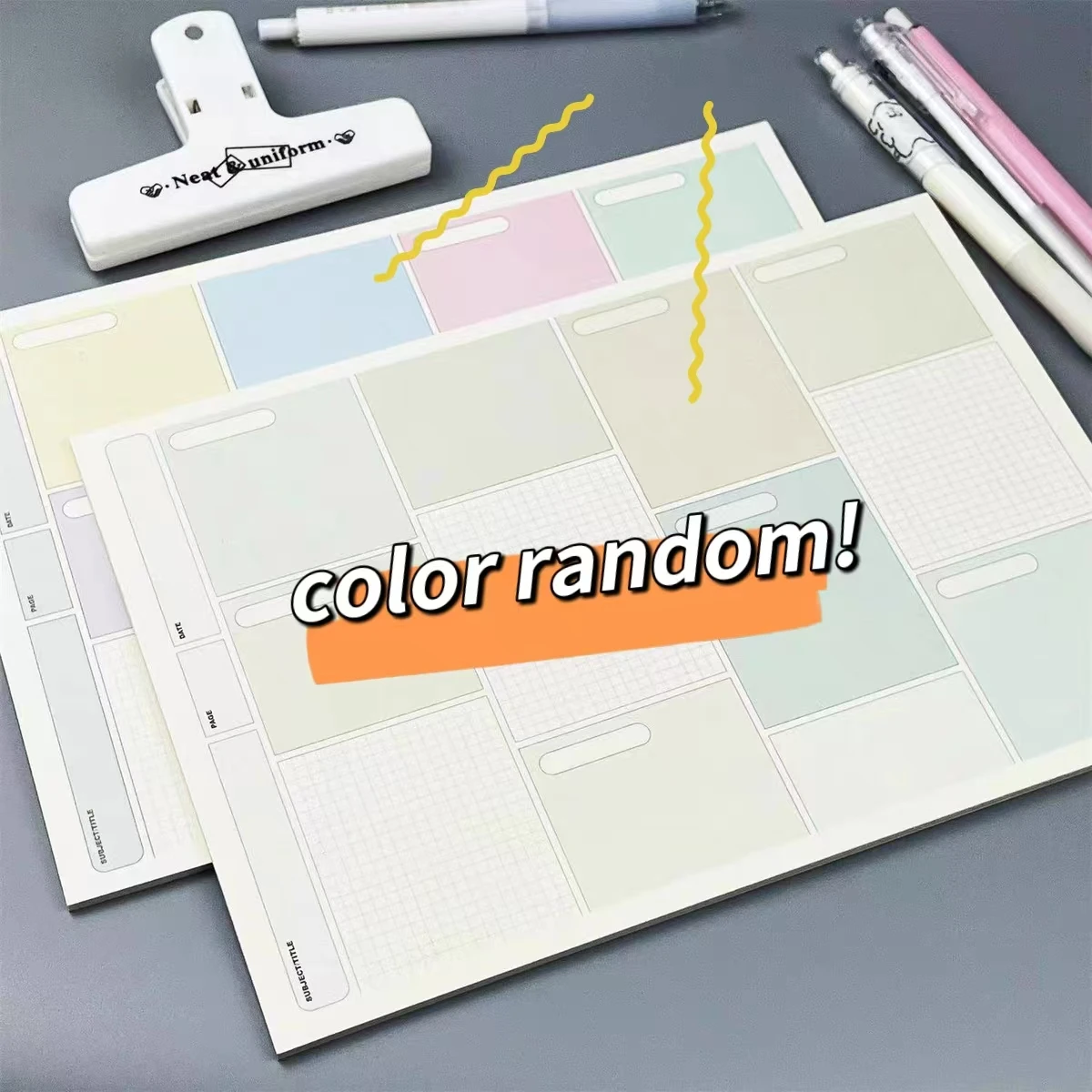 30 Sheets B5 Colored Memo Pad Multifunctional Notebooks 2025 Tearable Notepad Planner Learning  Paper School Stationery Supplies