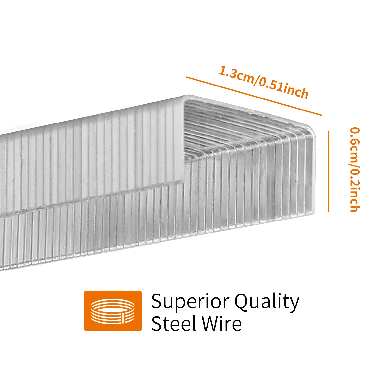 Eagle No.26/6 Staples，1/4”leg，3-Box Bulk Pack，3000 Pieces Total, 1000 Pcs per Box, Office and School Binding Accessories