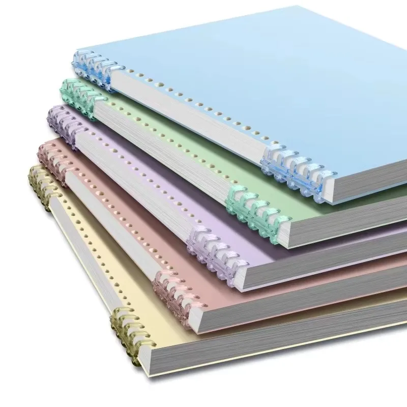 Notebook B5 60 fogli sostituibili ricarica fogli sciolti raccoglitore a spirale indice carta scrittura libro di cancelleria per materiale scolastico per ufficio