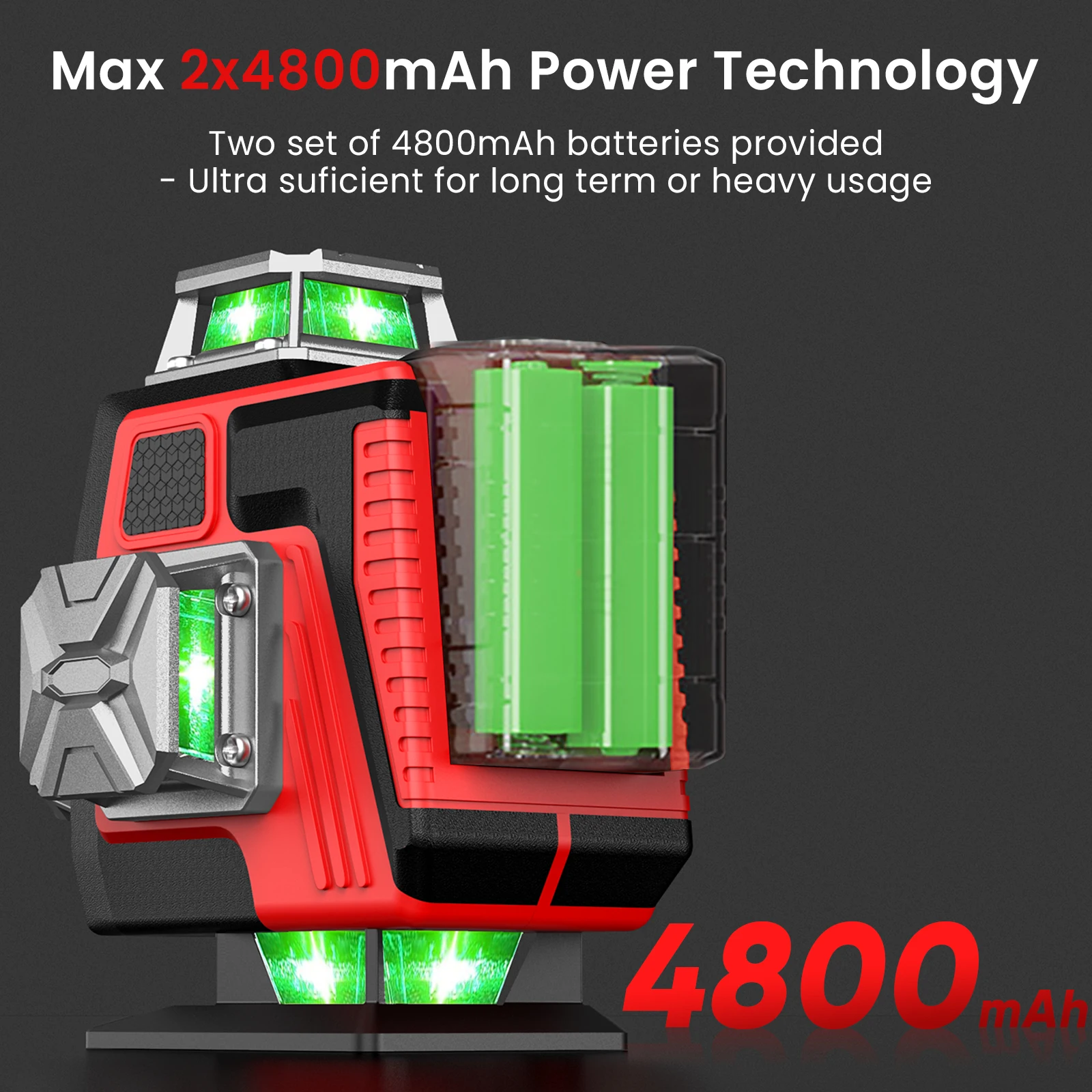 4D 16 Lines 360°Self-leveling Laser Levels with Tripod and Suitcase Horizontal And Vertical Professional Laser Level Tool