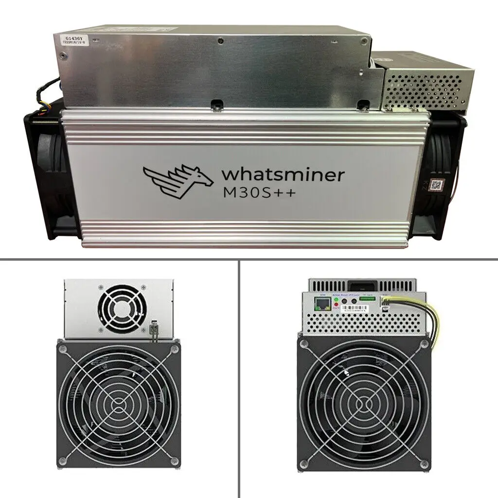 Whatsminer M30S++ 106TH ใหม่ในการรับประกันผู้ผลิตปิดผนึกจากโรงงาน