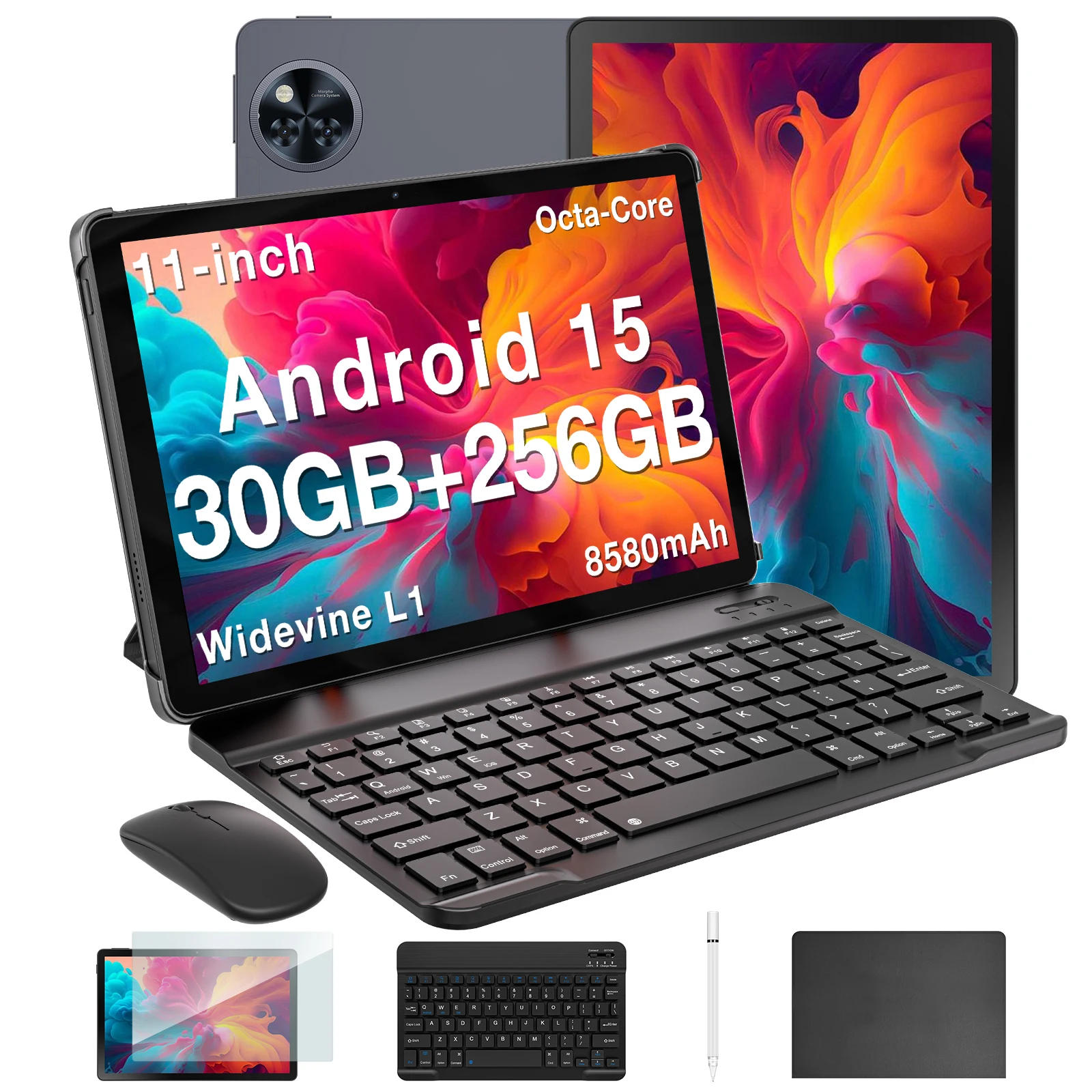 Global Version DOOGEE U11 Pro Android 15 Tablet PC 11 inch Ultra-clear 90Hz Display 30GB(6+24) 256GB 8580mAh Battery Tablet