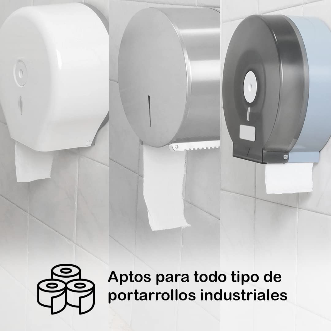 95 M/Roll Industriële Toiletpapier | Dubbellaags Gelamineerd Plakken Industriële Toiletpapier