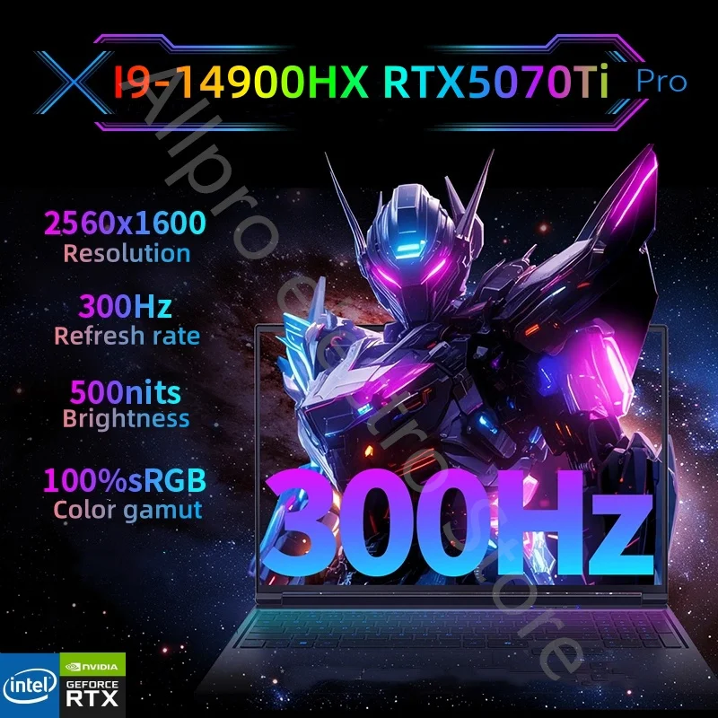 2025 new Intel core i9 14900HX/13900HX I7-14650HX I5-13500HX RTX 5060/5070/5070TI 2.5K 180HZ/300HZ gaming laptop 2xDDR5 5600MHz 2xPCIE4.0 SSD Windows11 PC