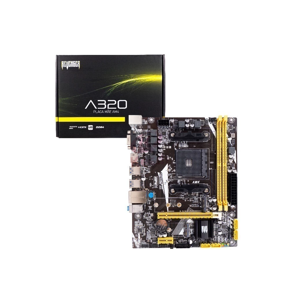 Processador compatível com A320 AM4 para AMD Ryzen, LAN 10 100, USB 3.0, 6Gb por segundo, Laptop
