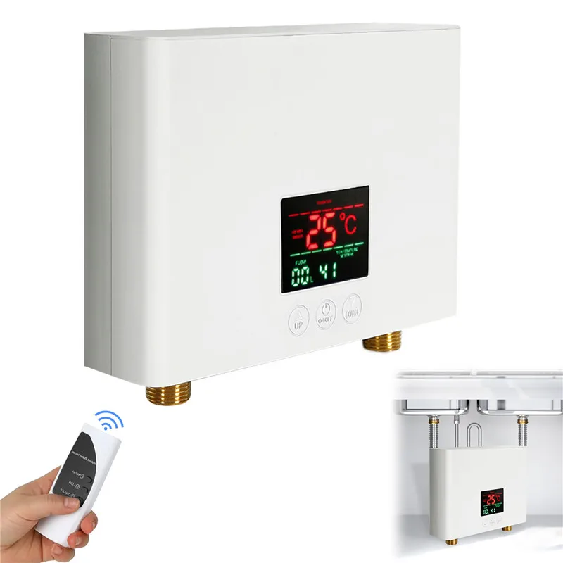 Podgrzewacze elektryczne ścienny 220V szybki podgrzewacz wody 3000W do łazienki prysznic z ciepłą wodą i domowe ogrzewanie kuchenne
