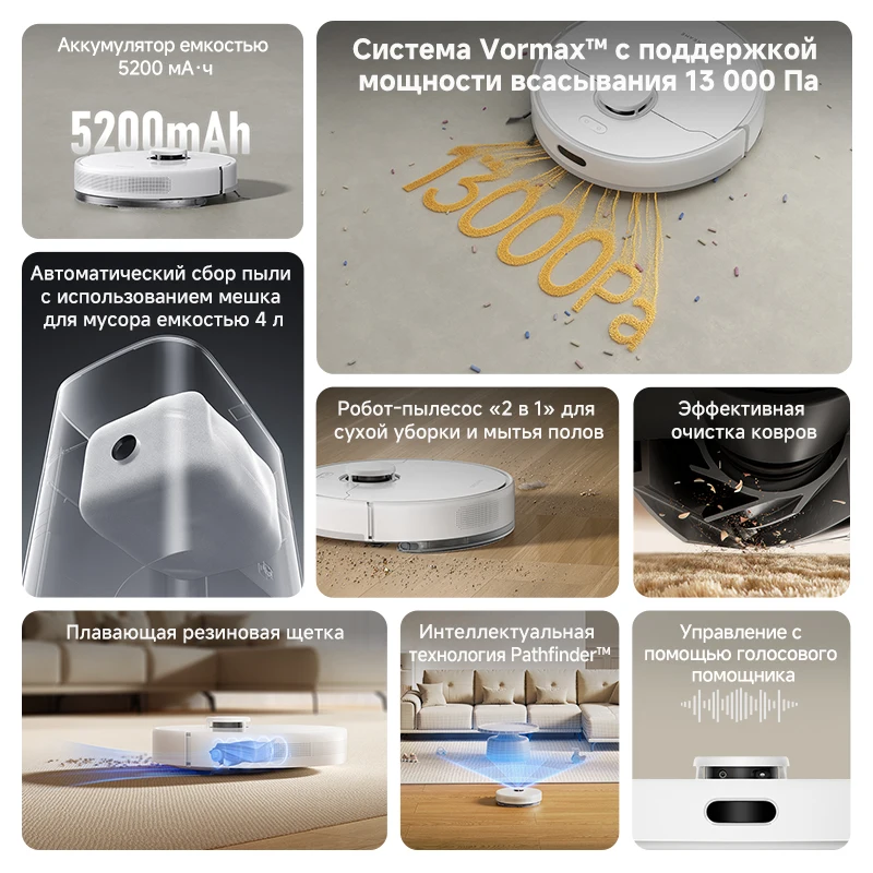 Роботы-пылесосы Dreame F10 Plus
