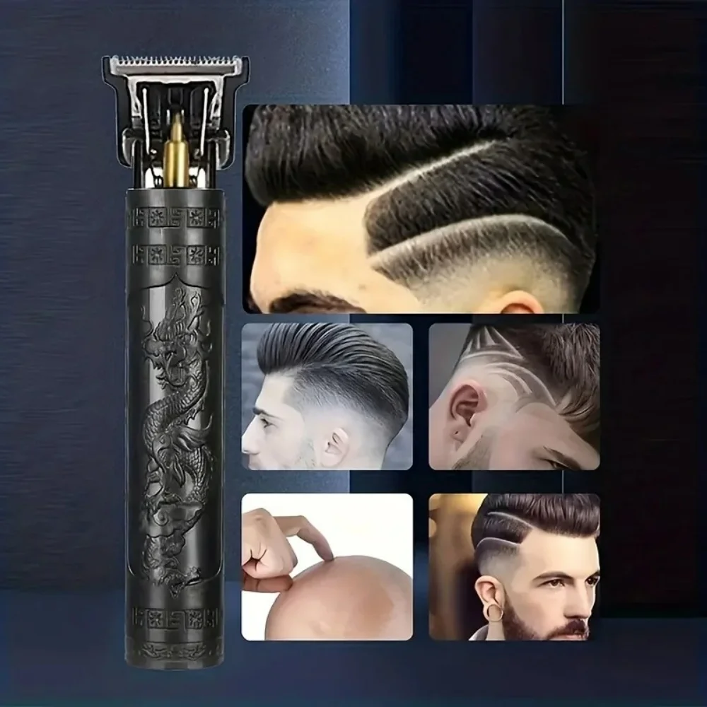 Cortadora de pelo eléctrica recargable por USB T9, afeitadora para hombre, recortadora de barba técnica de peluquero para hombres, cuidado del cabello, corte