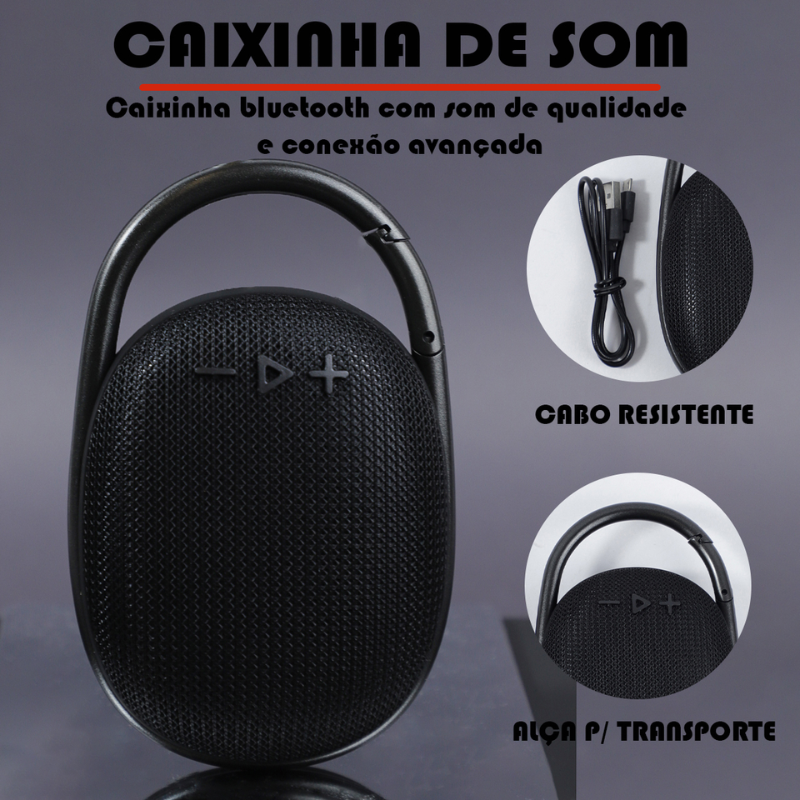 SKYTUR - Mini Caixa De Som Portátil Bluetooth Fácil Carregamento Ideal p/ Praia/Viagens/Festas -ENVIO IMEDIATO PARA  TODO BRASIL