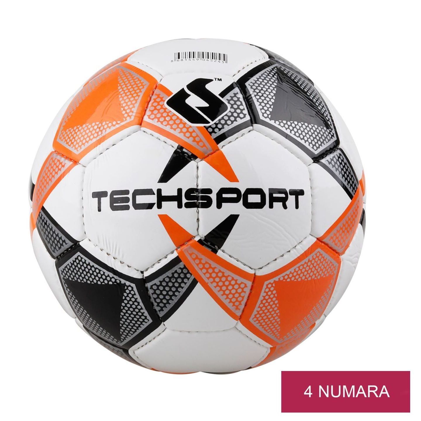 Bola Sepak Bola Techsport Daya Tahan Tinggi Bola Latihan Jahit Tangan Bola Sepak Bola Liga Olahraga Oranye