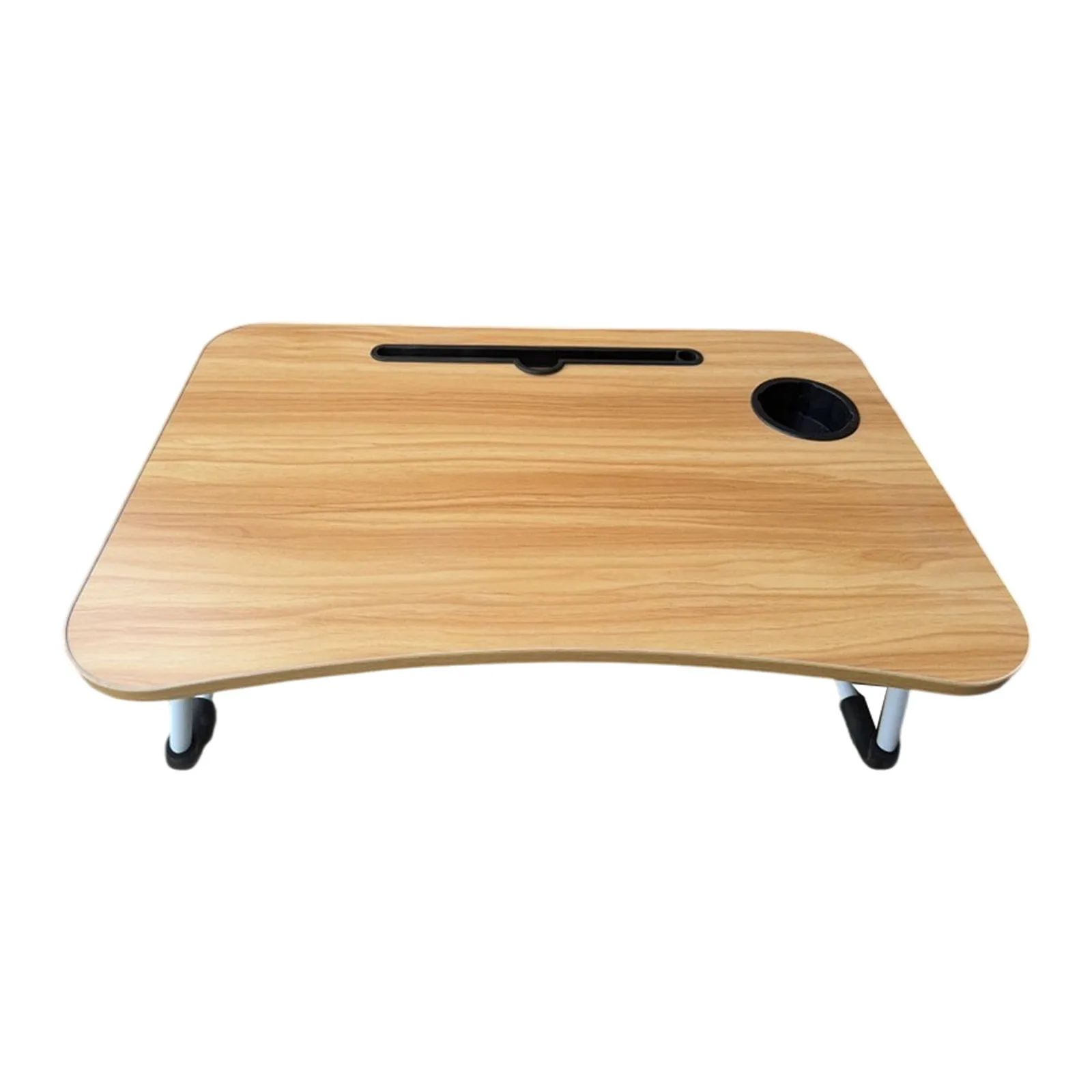 Laptop Bed Table Foldable Lap Table with Cup Holder Drawer Tablet Stand Laptop Bed Tray Table Portable Lap Table Foldable Legs