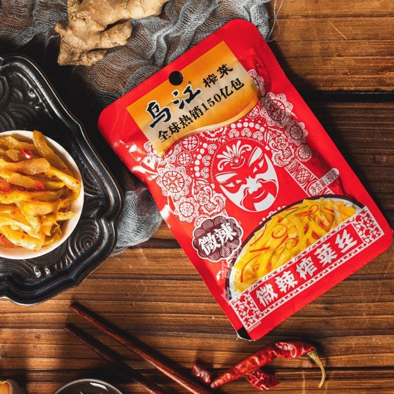 WJ Spicy Pickled Mustard Tuber 80g*10