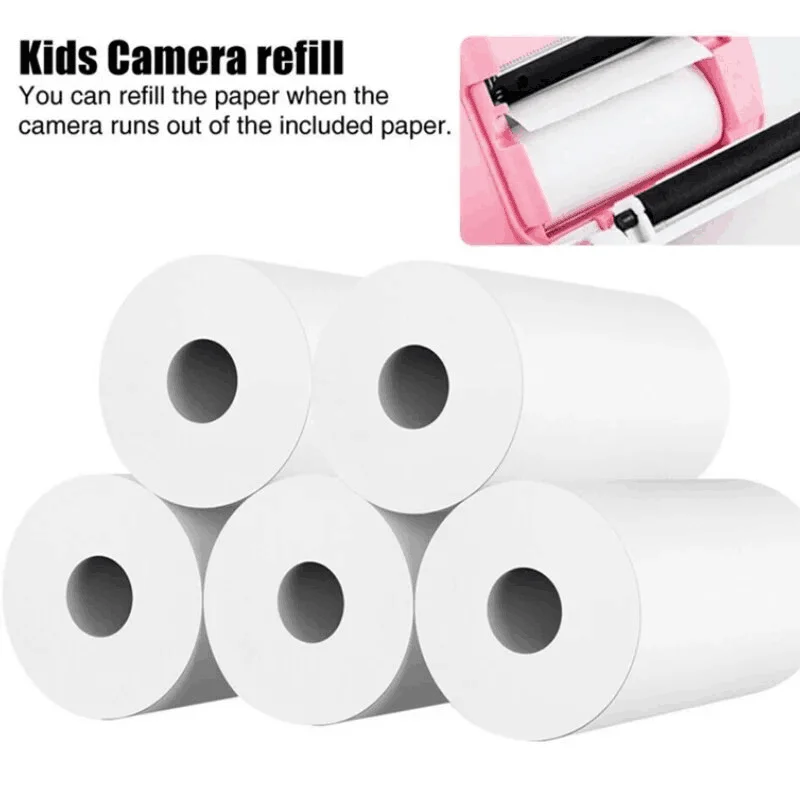 57*25MM Thermal Paper Mini Printer Label Sticker Self-Adhesive Rolls Papers For Wireless Bluetooth Photo Inkless Printing Paper