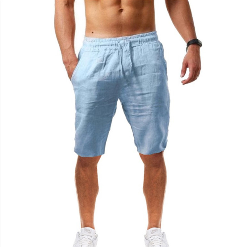 Sommer Männer Sport Gym Hosen Soild Baumwolle Leinen Hosen Atmungsaktive Casual Training Hosen Jogger Hip Pop Jogginghose Streetwear