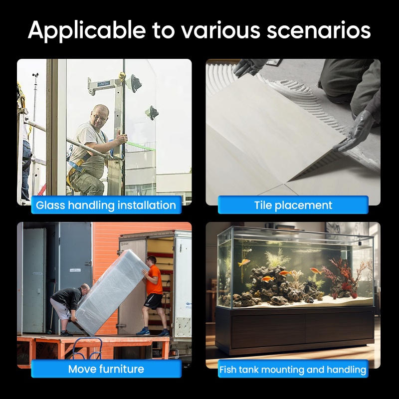 Seeiswork 300KG Elektrische Vacuüm Zuignap 3600mAh Intelligente Display Keramische Tegel Glas Vacuüm Zuignap Lifting Tool