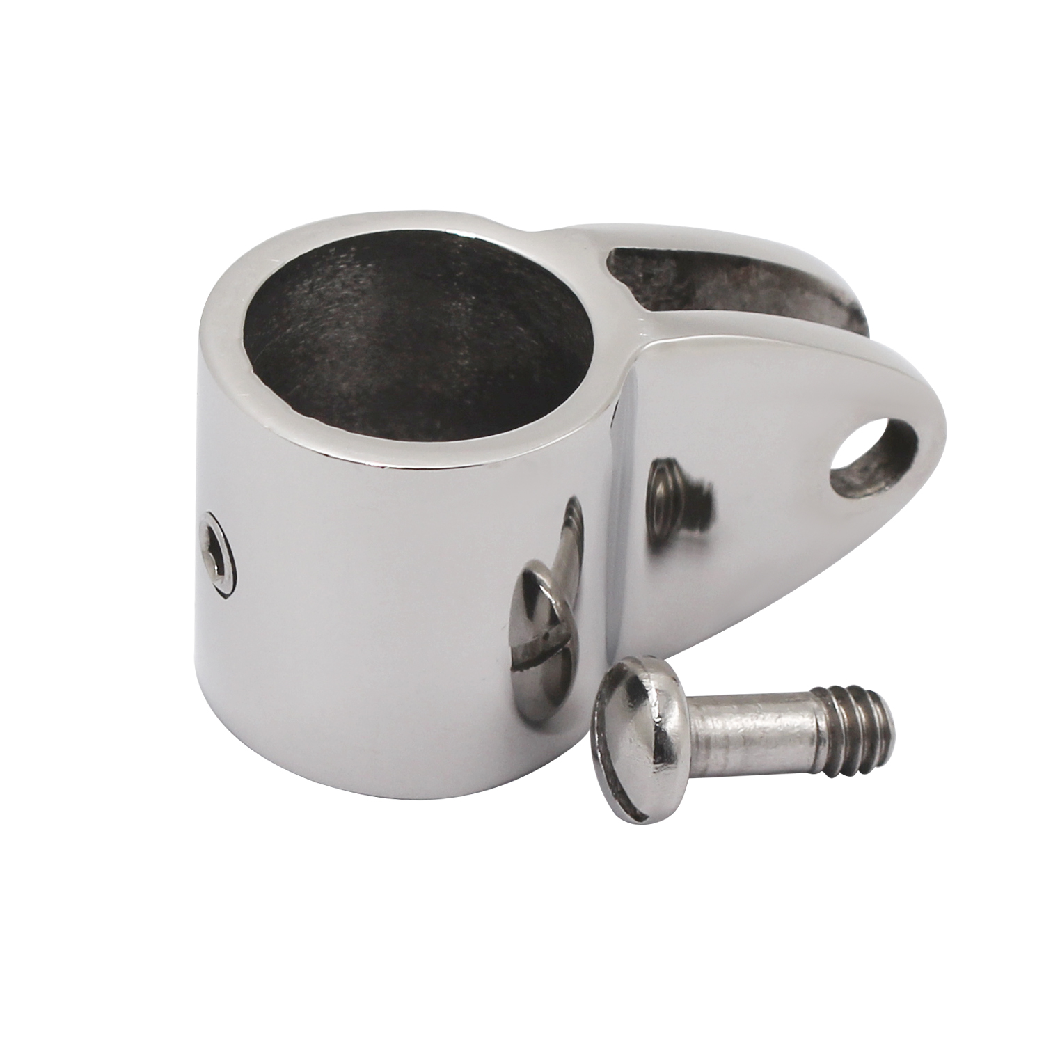 Barco Bimini Top Hardware Fitting, 316 Aço Inoxidável Slide Mandíbula, Tubo da luva, External Eye End Cap Canopy Tube, 22mm, 25mm, 32mm