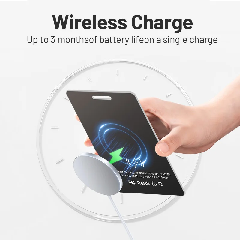 GPS Smart Wallet Tracker Card Bluetooth Anti-loss Device для Apple Smart Tracker для ключей, кошелек для багажа Works Find My